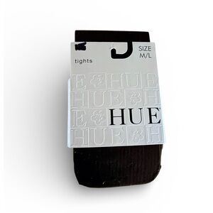 NWT! HUE Ribbed Tights Espresso Brown -Size M/L